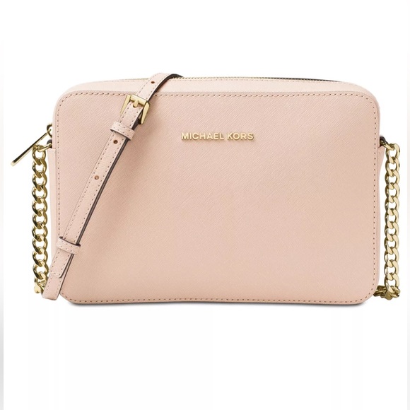 MK JET SET LG EW CROSSBODY IN SOFT PINK 💕 - Picture 1 of 7